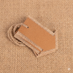 Jute pijltjes labels